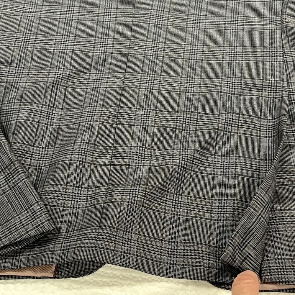 BOSS Hugo Boss Men's Tesse Biella Wool Gray Plaid Blazer Sport Coat Jacket 42R
